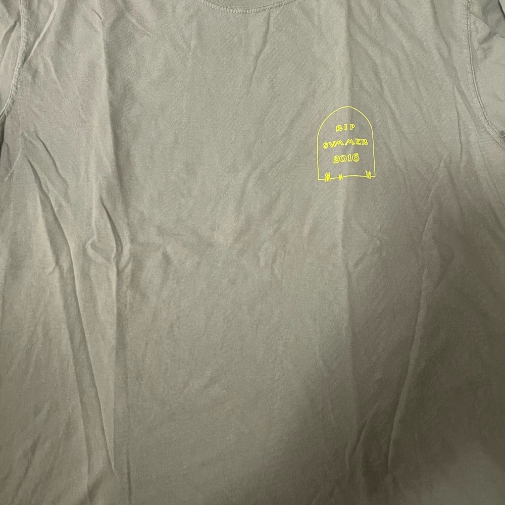 Olive Green Lonley Ghost Graphic T-Shirt